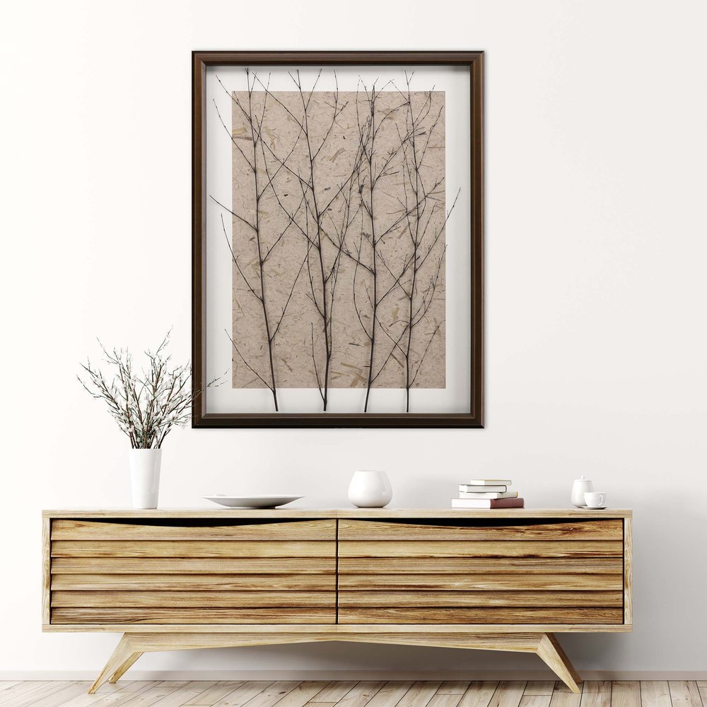 Whispering Forest Gold Framed Print Wall Art — view 2