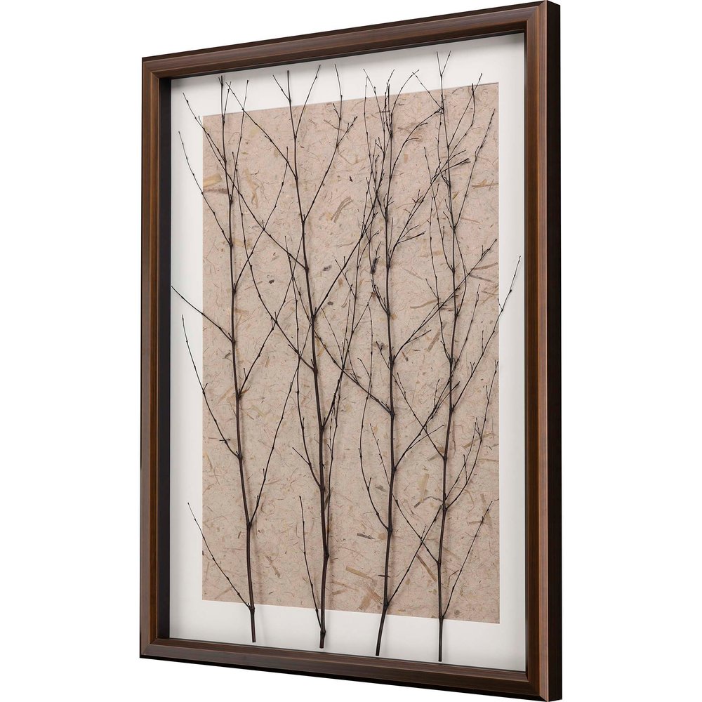 Whispering Forest Gold Framed Print Wall Art — view 3