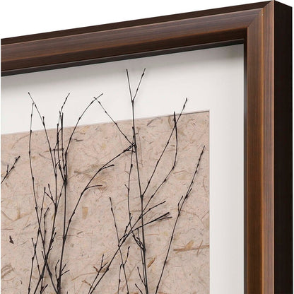 Whispering Forest Gold Framed Print Wall Art