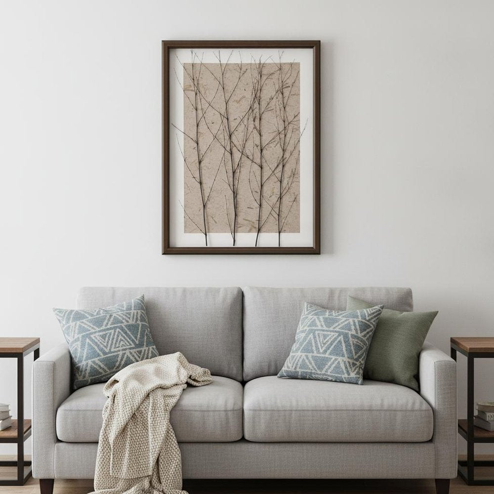 Whispering Forest Gold Framed Print Wall Art — view 6