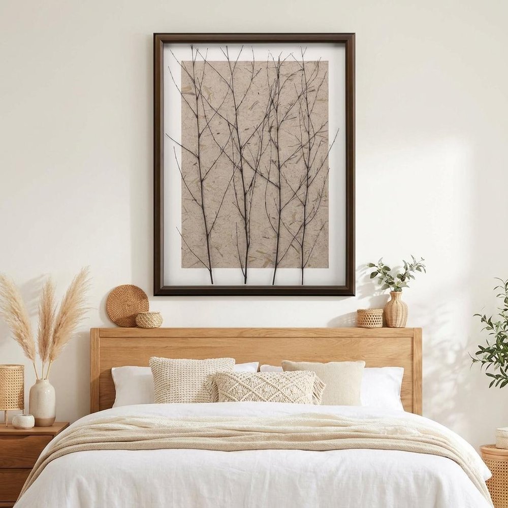Whispering Forest Gold Framed Print Wall Art