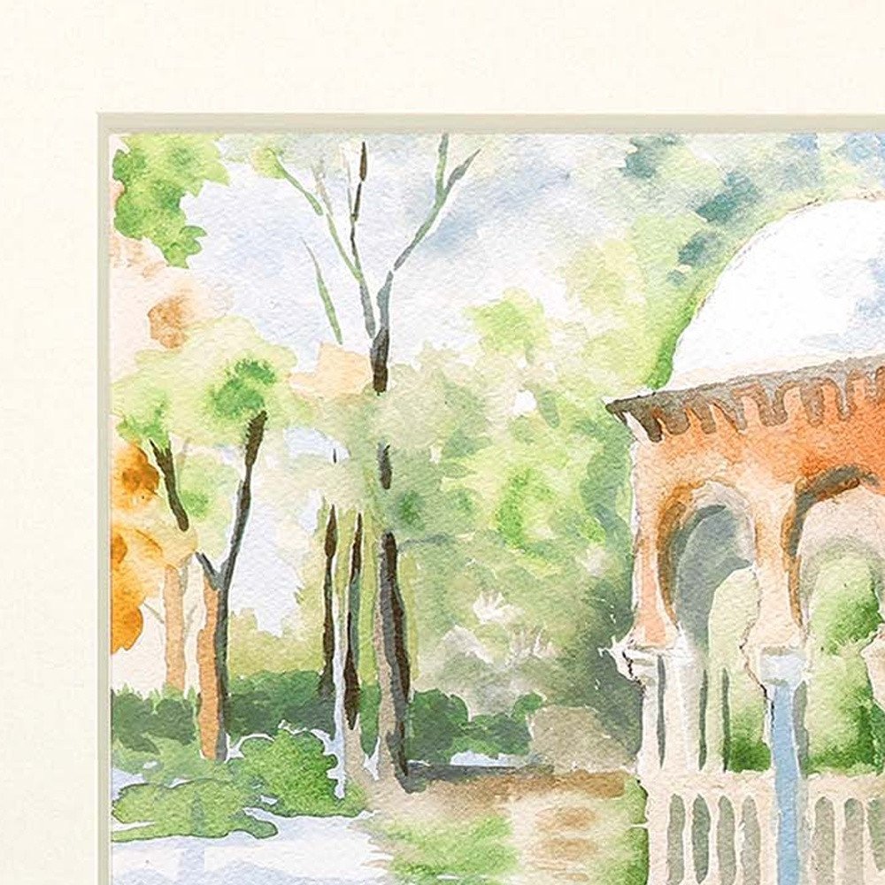 Set Of Two Peaceful Gardens Silver Framed Print Wall Art — view 3