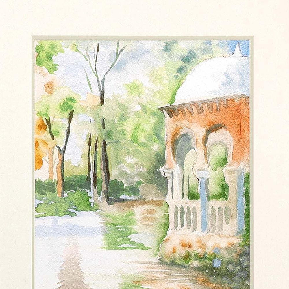 Set Of Two Peaceful Gardens Silver Framed Print Wall Art — view 4