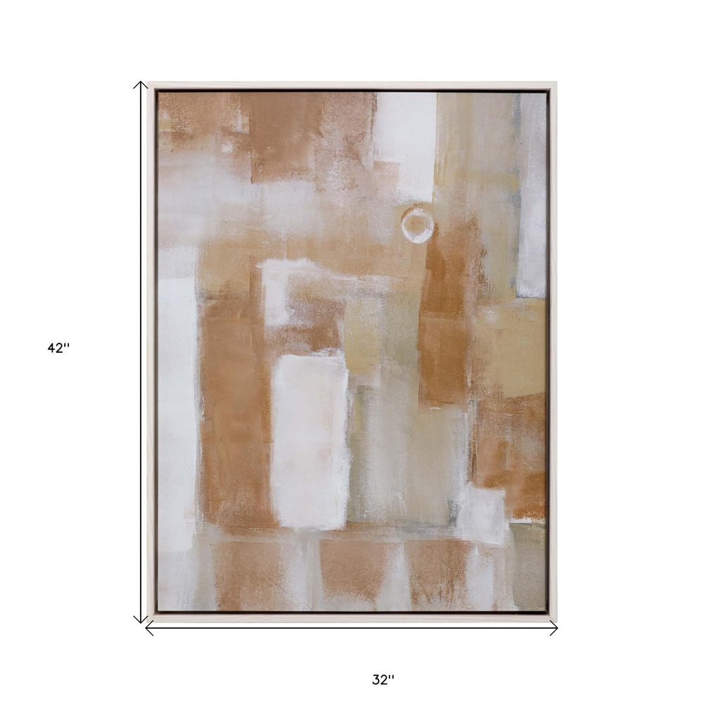Established Grounds I White Floater Frame Print Wall Art