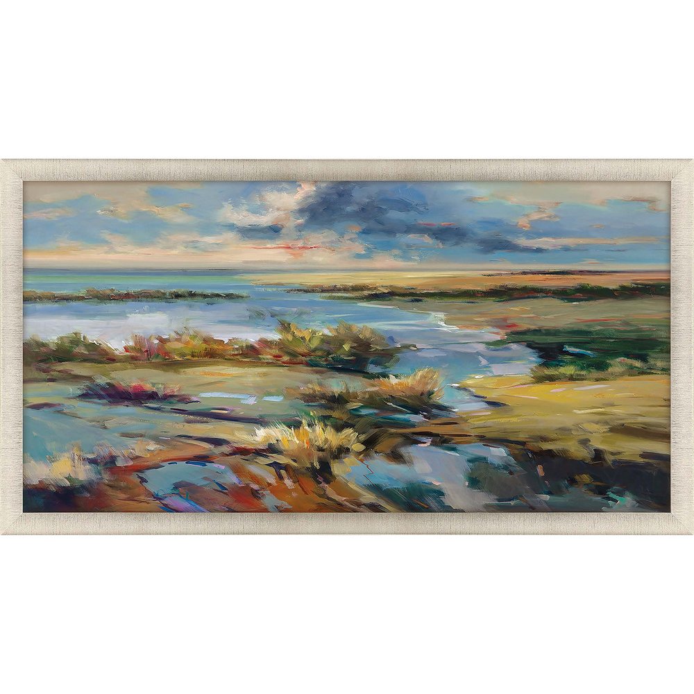 Marsh Light Gold Framed Print Wall Art — view 1