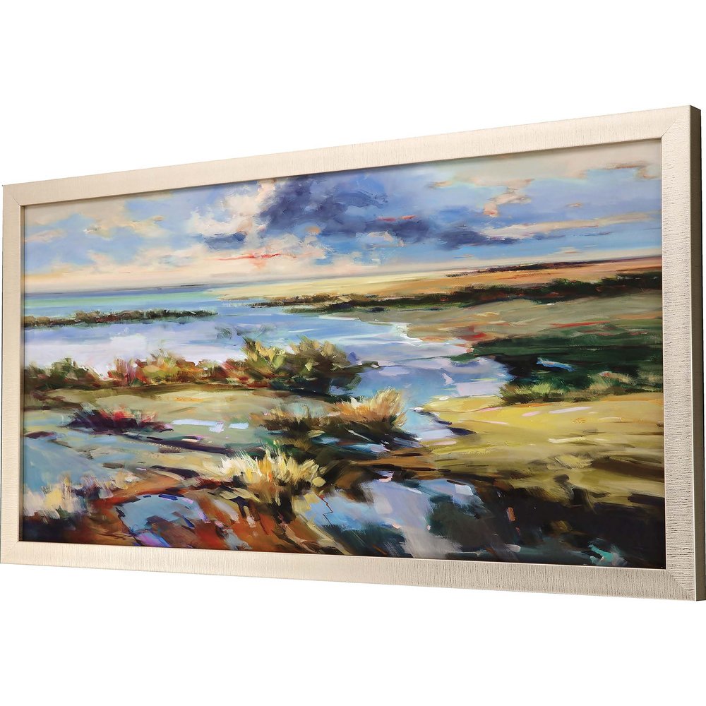 Marsh Light Gold Framed Print Wall Art — view 2