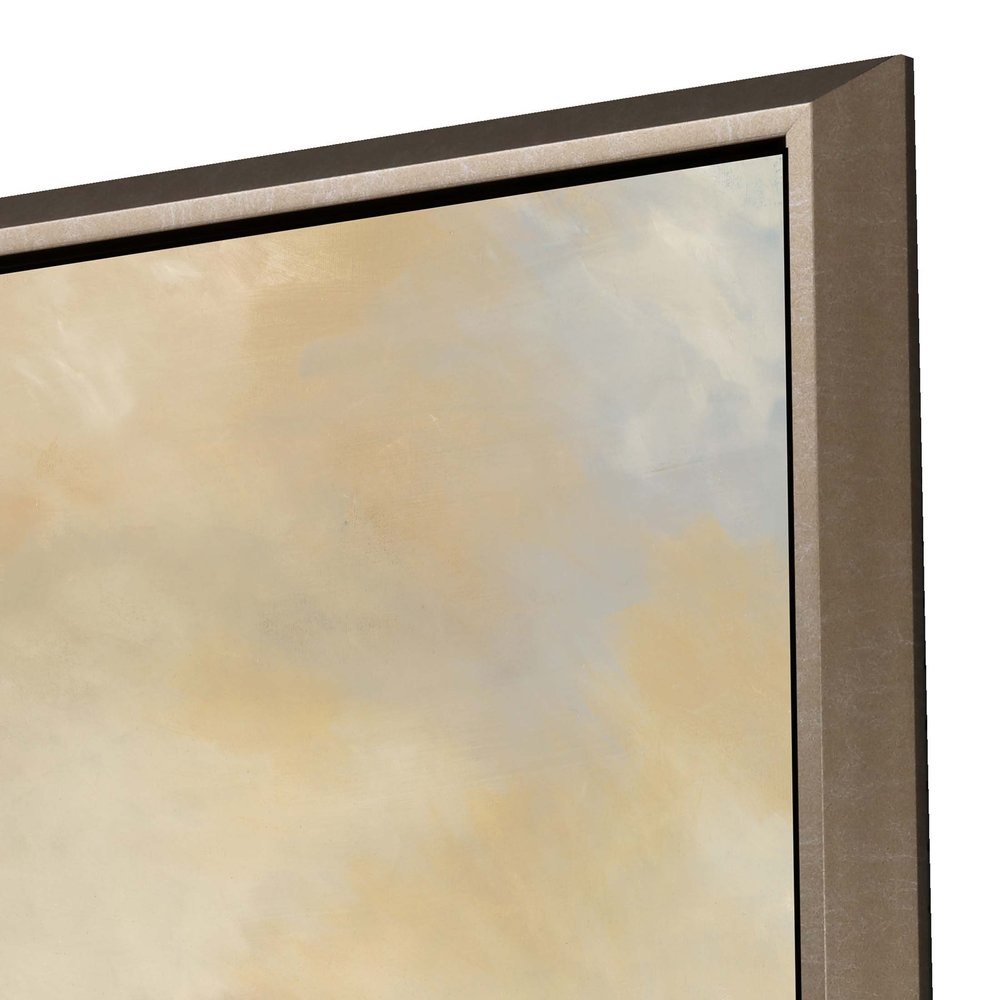 Sunset Hues Silver Floater Frame Print Wall Art — view 3