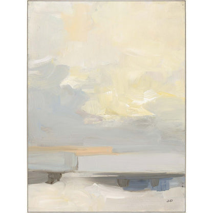 Where Land Meets Sky Gold Framed Print Wall Art