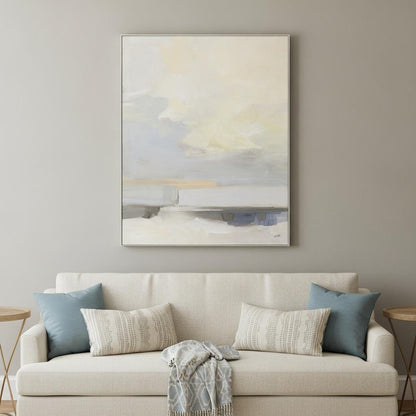 Where Land Meets Sky Gold Framed Print Wall Art