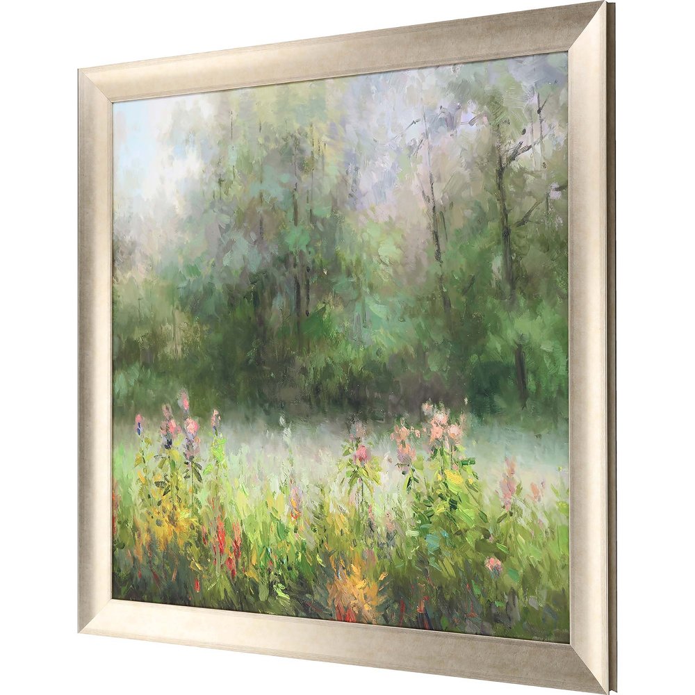 Wildflowers and Woods Gold Framed Print Wall Art — view 2