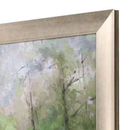 Wildflowers and Woods Gold Framed Print Wall Art