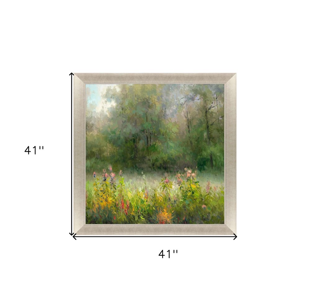 Wildflowers and Woods Gold Framed Print Wall Art — view 4