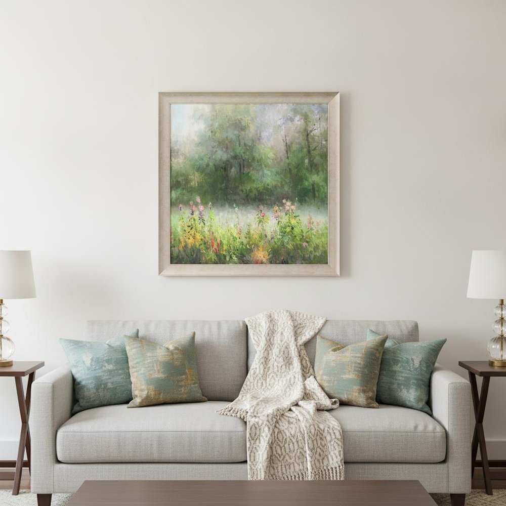 Wildflowers and Woods Gold Framed Print Wall Art — view 5