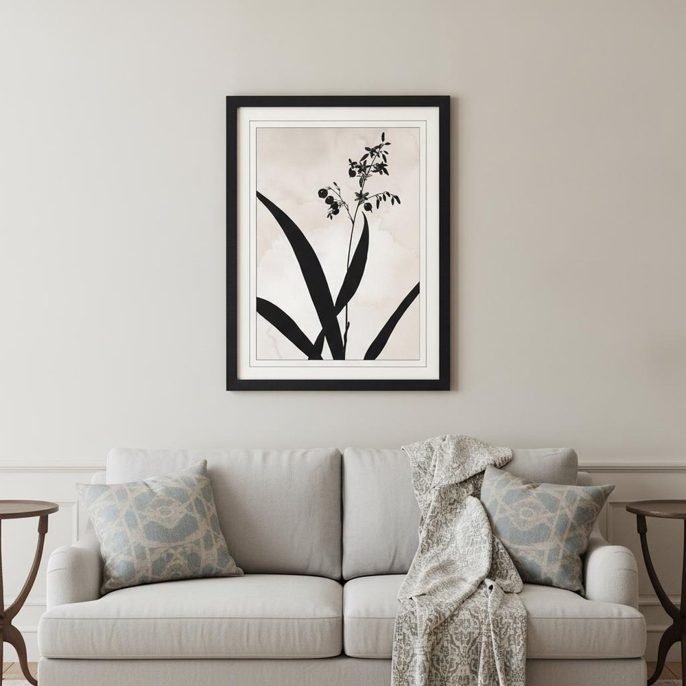 Dianella Black Framed Print Wall Art