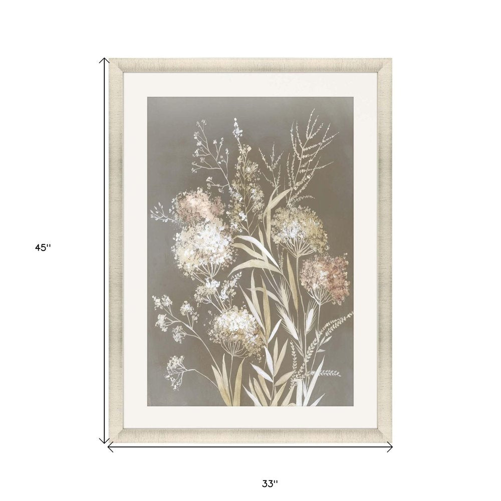 Delicate Bunch II Gold Framed Print Wall Art