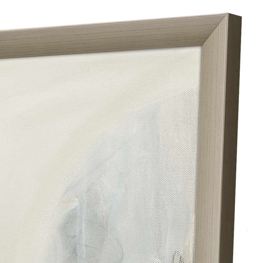 Set Of Two Delicate Gray Silver Framed Print Wall Art — view 3