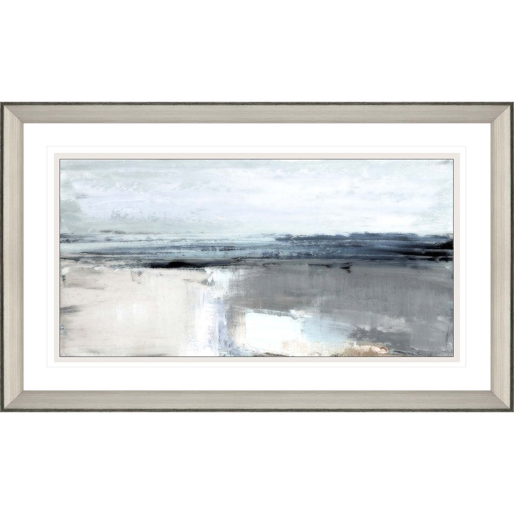 Moody Coast II Silver Framed Print Wall Art — view 1