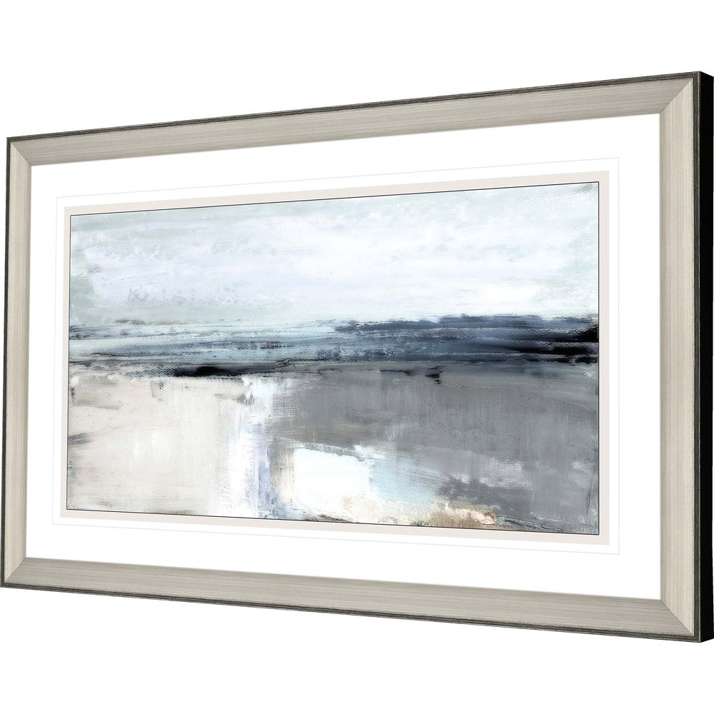 Moody Coast II Silver Framed Print Wall Art — view 2