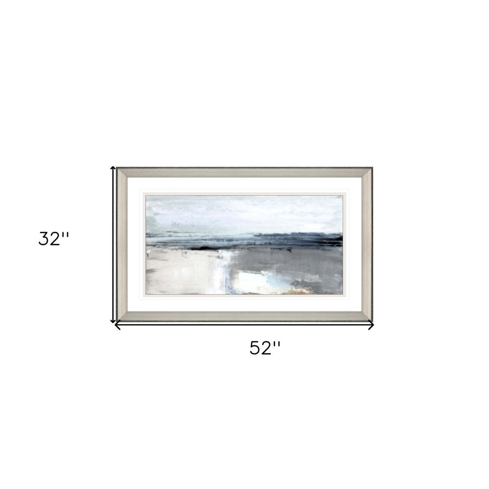 Moody Coast II Silver Framed Print Wall Art — view 4