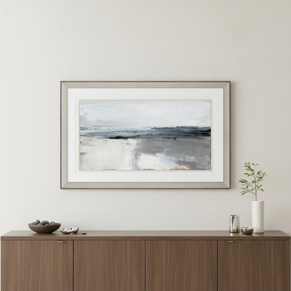 Moody Coast II Silver Framed Print Wall Art — view 5