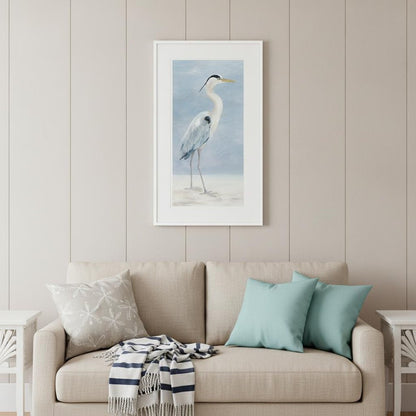 Coastal Calm I White Framed Print Wall Art