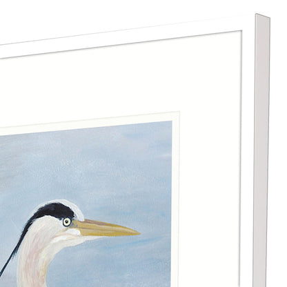 Coastal Calm I White Framed Print Wall Art
