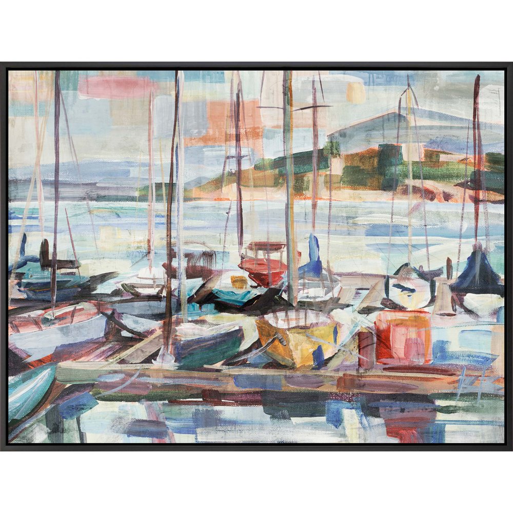 Leschi Evening Black Floater Frame Print Wall Art — view 1