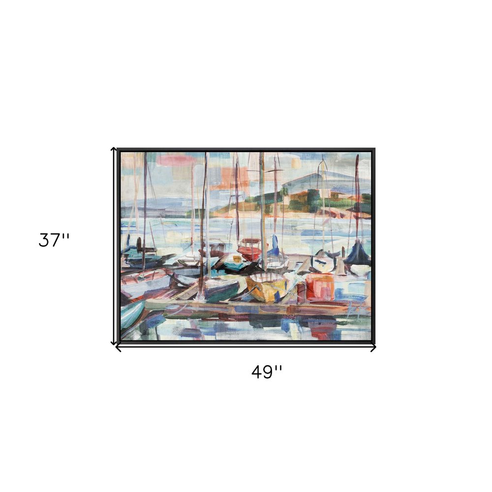 Leschi Evening Black Floater Frame Print Wall Art — view 4