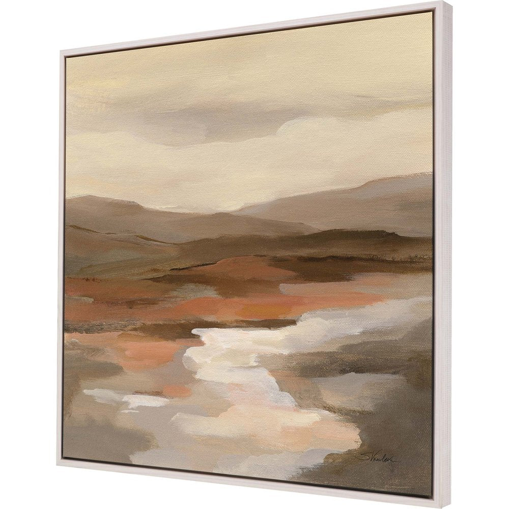 Cinnamon Riverbank I White Floater Frame Print Wall Art — view 2