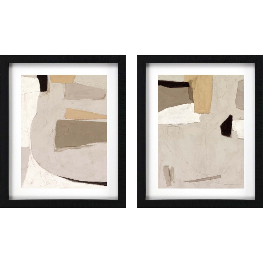 Set Of Two Yukon II Black Framed Print Wall Art — view 1