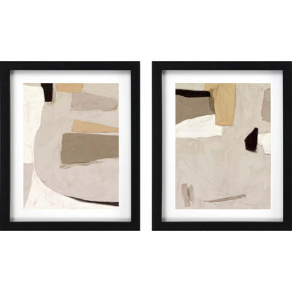 Set Of Two Yukon II Black Framed Print Wall Art