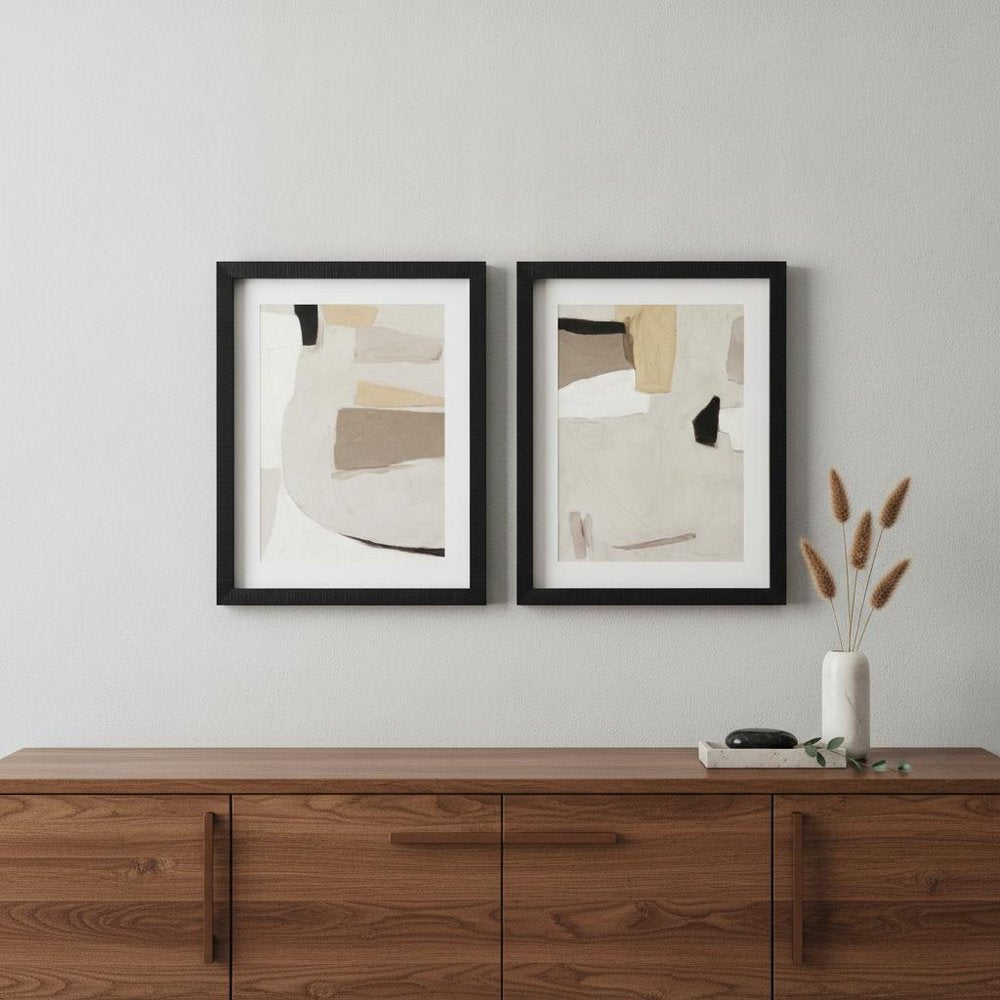 Set Of Two Yukon II Black Framed Print Wall Art