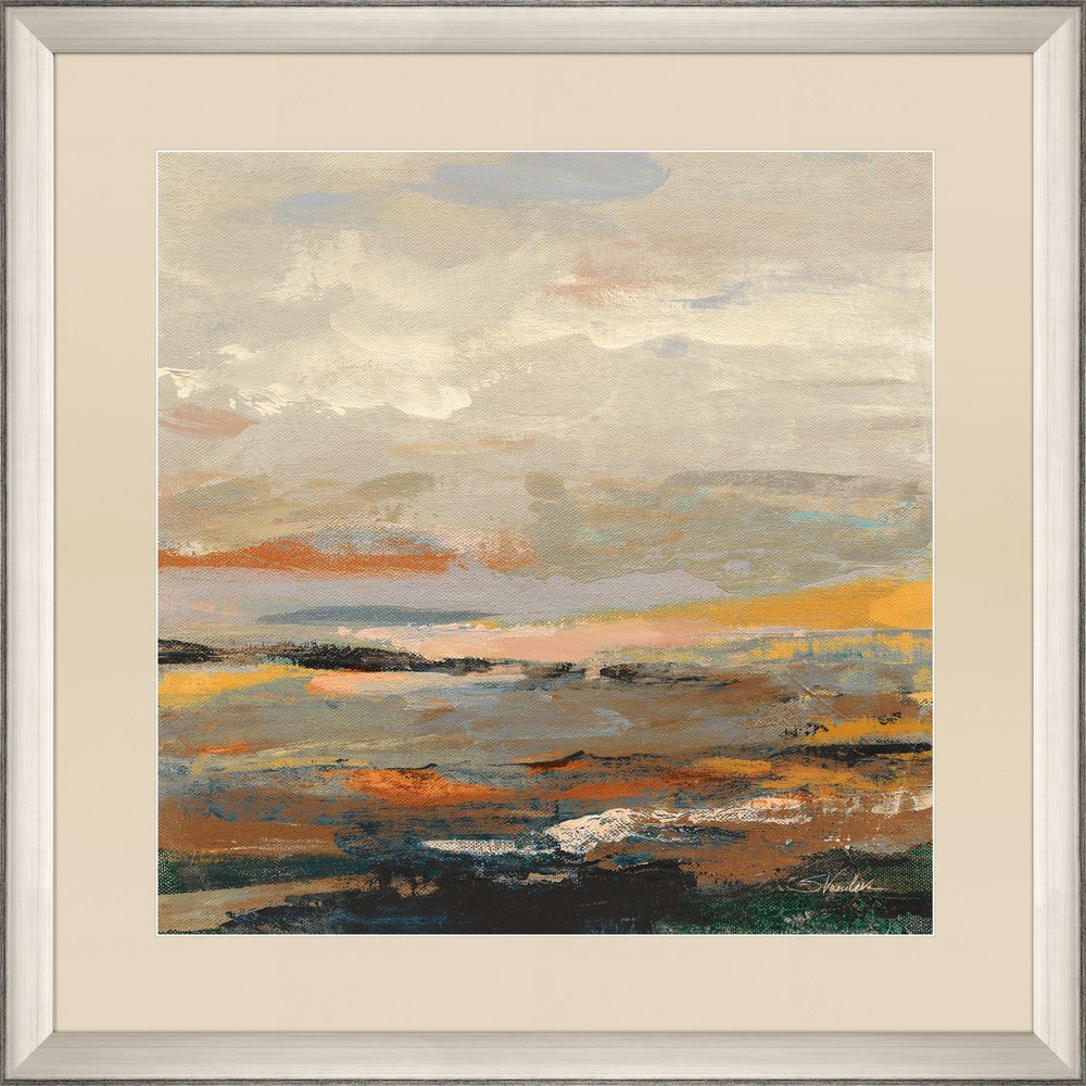 Warm Bay I Silver Framed Print Wall Art — view 1