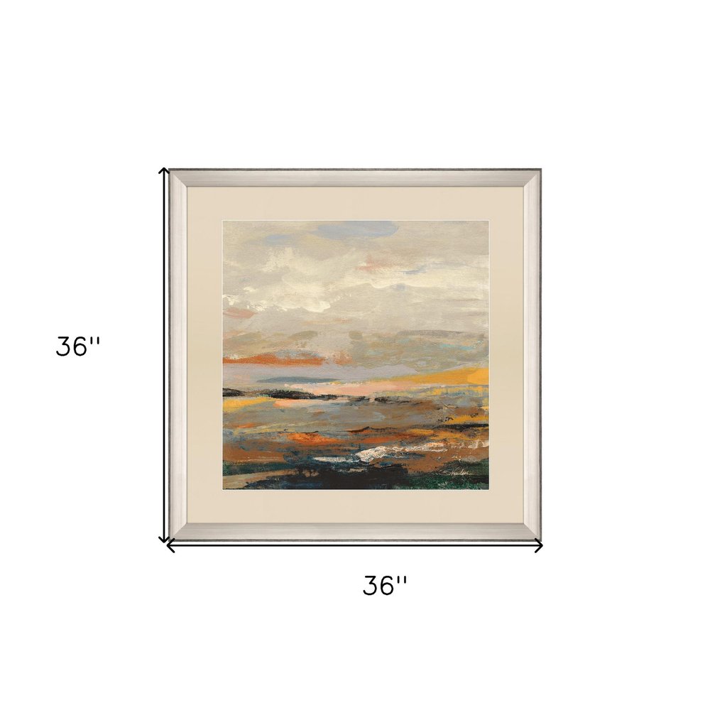 Warm Bay I Silver Framed Print Wall Art — view 4