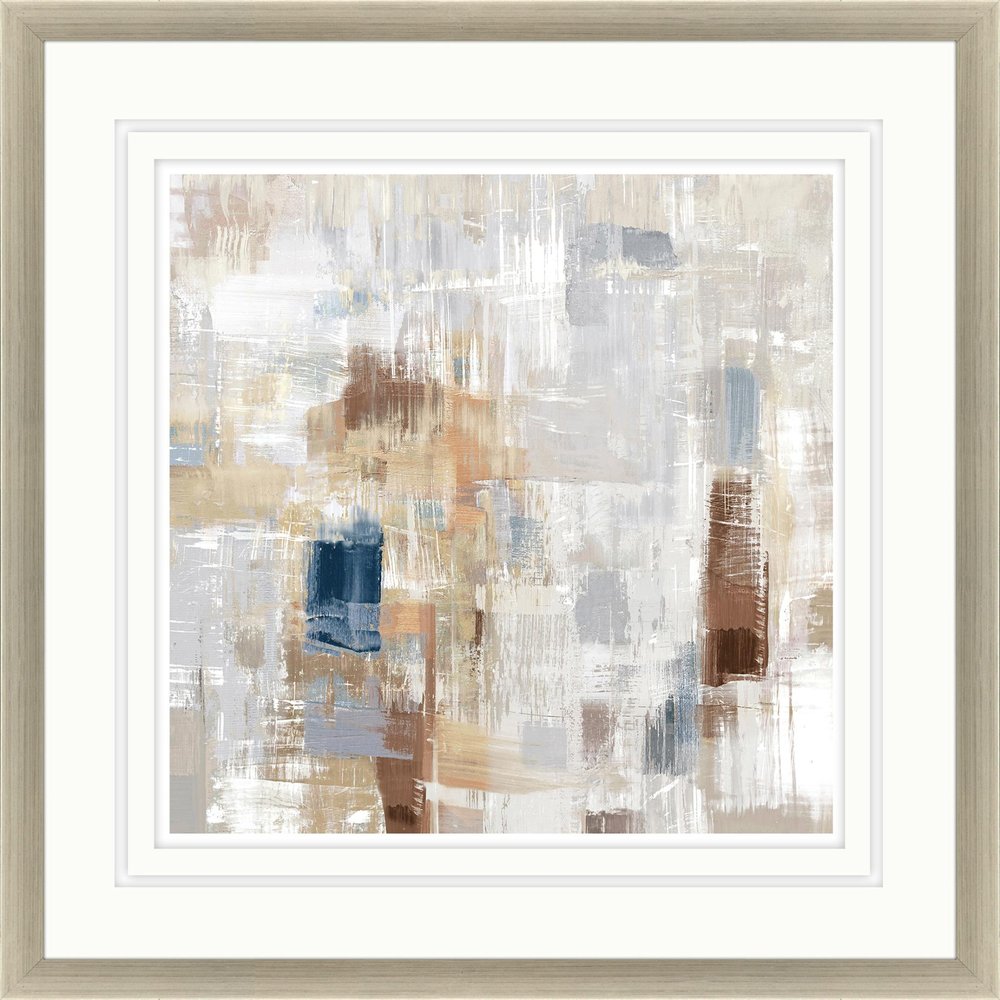 Storm Rush Silver Framed Print Wall Art