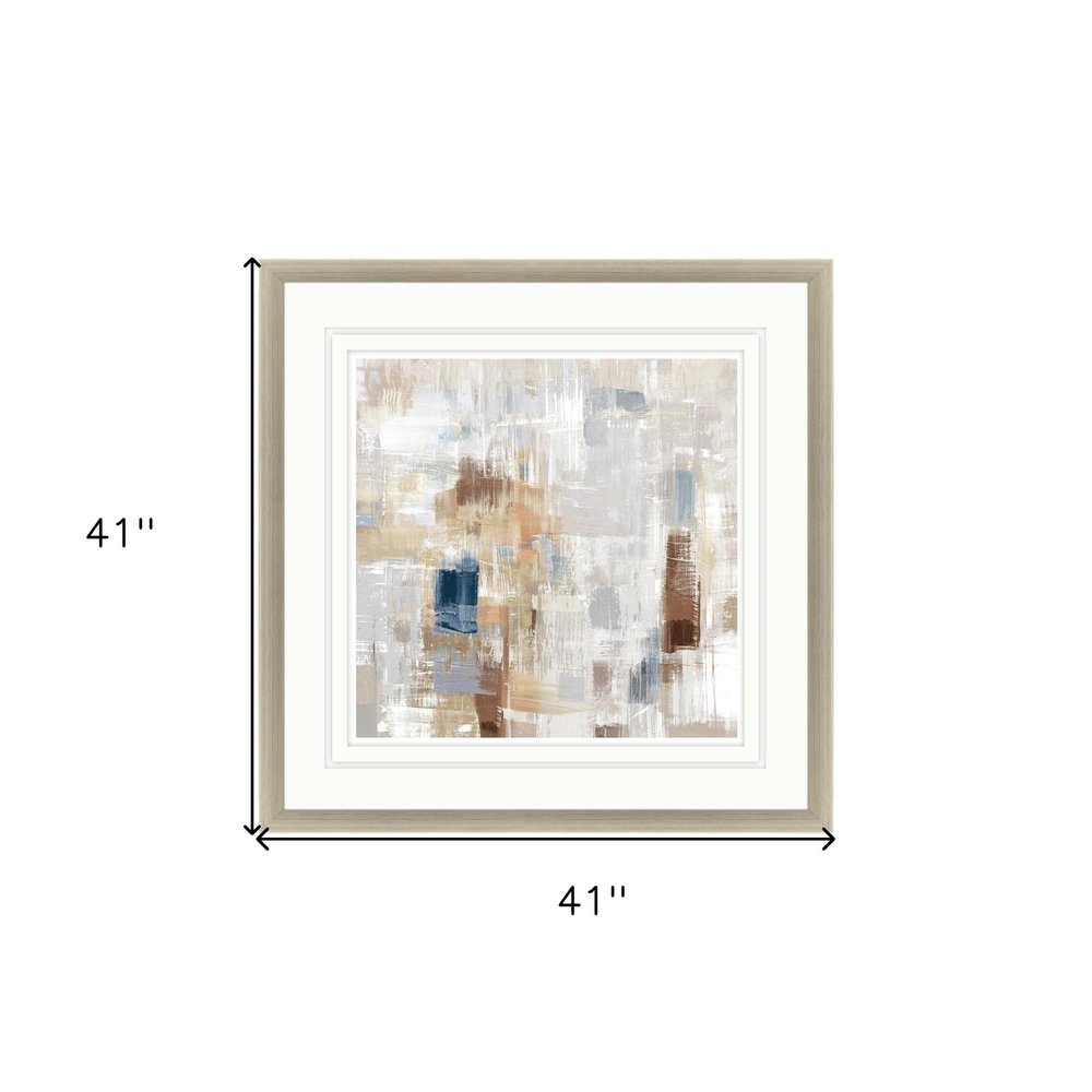 Storm Rush Silver Framed Print Wall Art — view 4