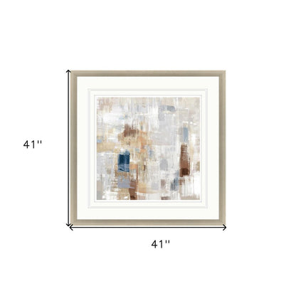 Storm Rush Silver Framed Print Wall Art