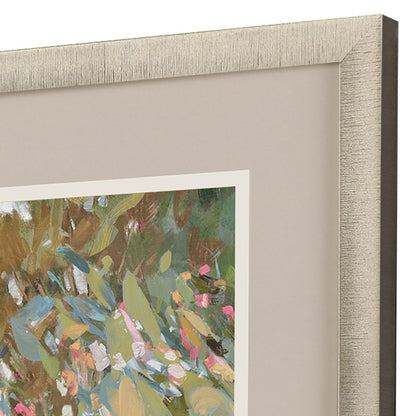 Garden Delight Path Gold Framed Print Wall Art