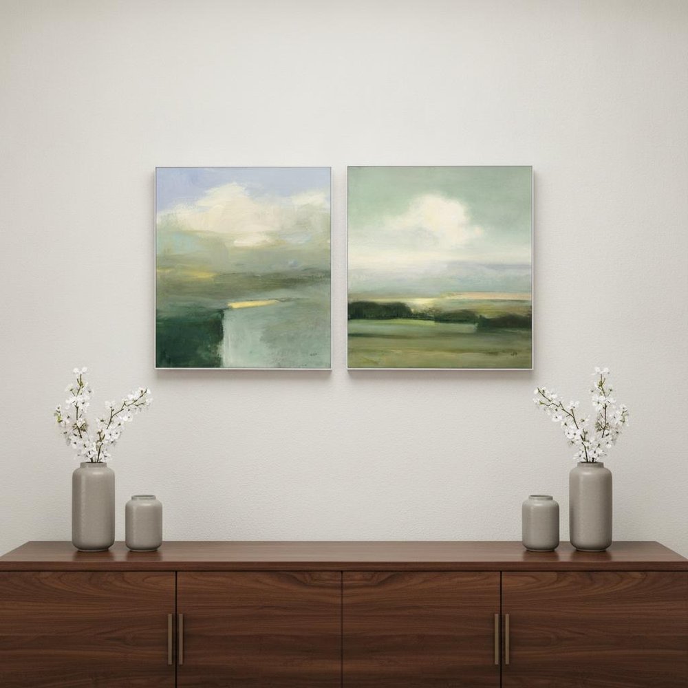 Set Of Two View White Framed Print Wall Art — view 8