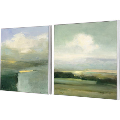 Set Of Two View White Framed Print Wall Art