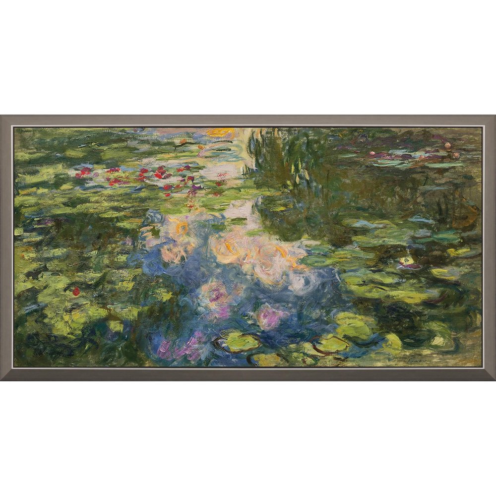 La Bassin aux Nympheas Silver Framed Print Wall Art