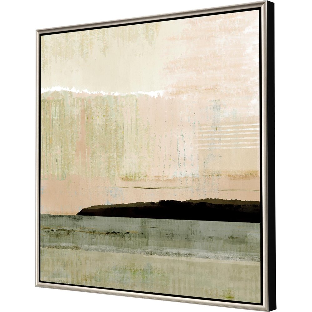 Blush Horizon I Silver Floater Frame Print Wall Art — view 3