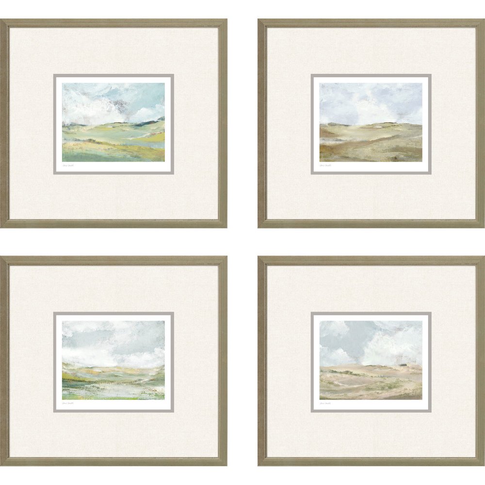 Set Of Four Afternoon Gold Framed Print Wall Art — view 1