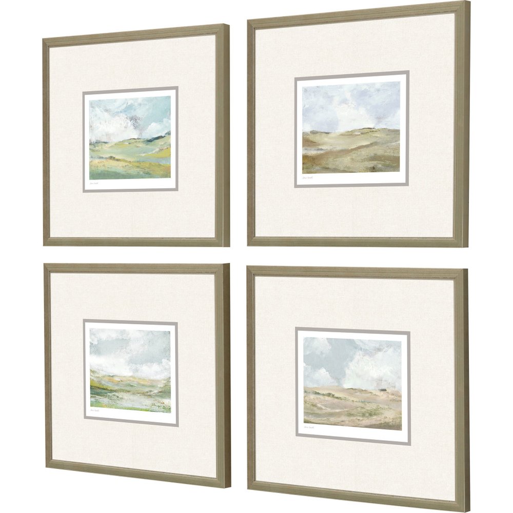 Set Of Four Afternoon Gold Framed Print Wall Art — view 2