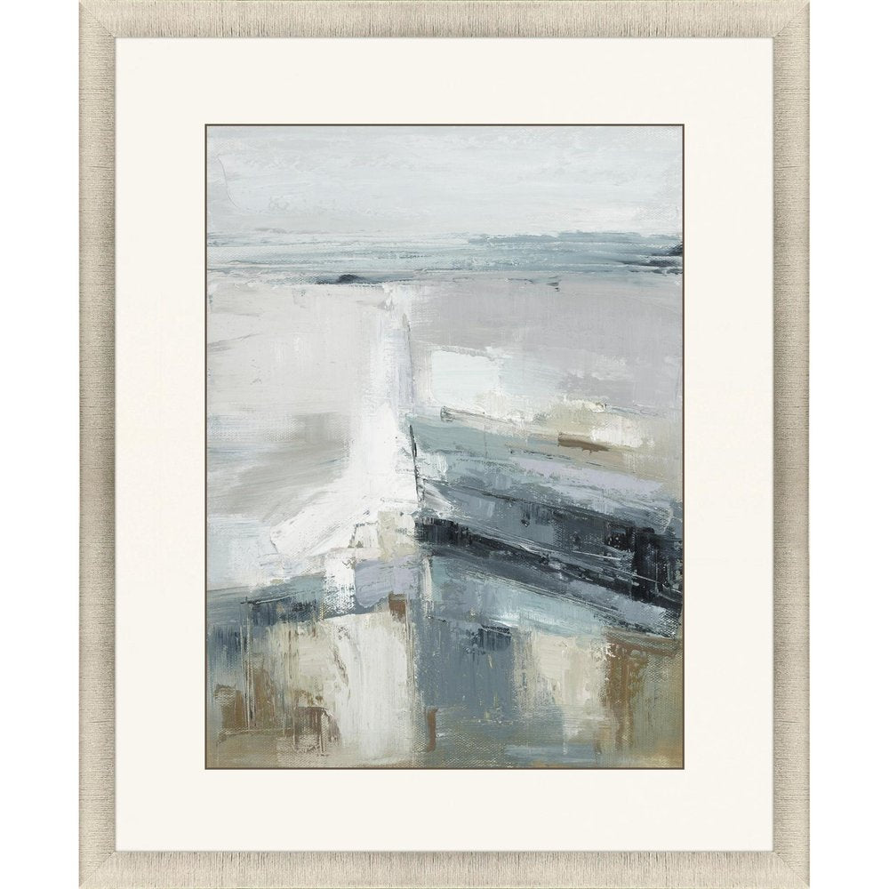 Echoes of the Sea Gold Framed Print Wall Art
