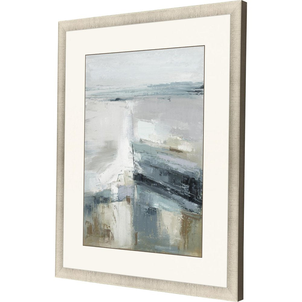Echoes of the Sea Gold Framed Print Wall Art