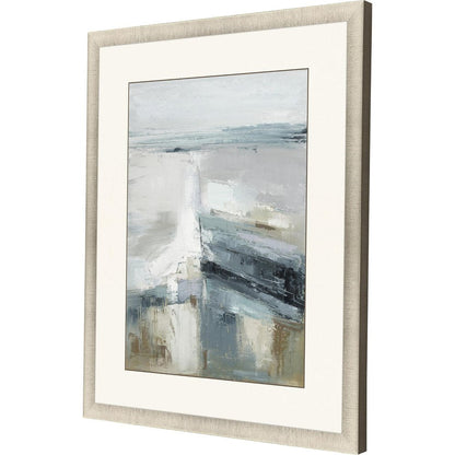 Echoes of the Sea Gold Framed Print Wall Art
