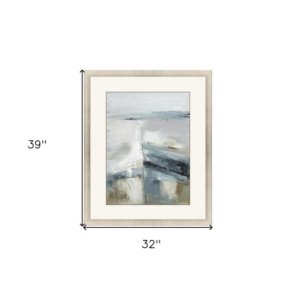 Echoes of the Sea Gold Framed Print Wall Art — view 4