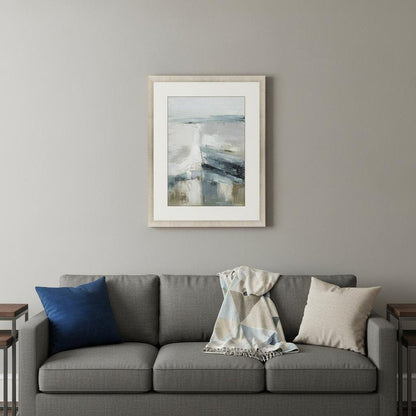 Echoes of the Sea Gold Framed Print Wall Art