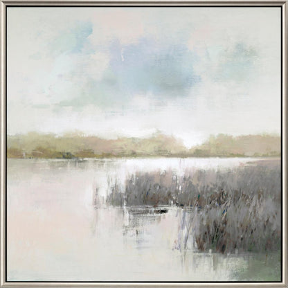 Dawn Glow Silver Floater Frame Print Wall Art